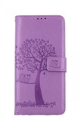 TopQ Realme C21 Book Light Purple Tree Owls 67726 - Phone Case
