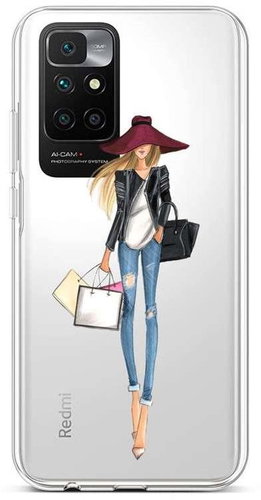 TopQ Xiaomi Redmi 10 Silicone Lady 2 66569 - Phone Cover - Main image