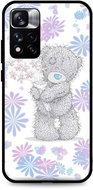 TopQ Xiaomi Redmi Note 11 Pro Silicone Floral Teddy 67878 - Phone Cover