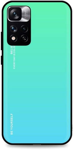 TopQ LUXURY Xiaomi Redmi Note 11 Pro Solid Rainbow Green 67959 - Phone Cover - Main image