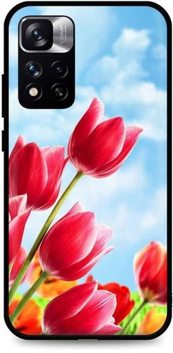 TopQ Xiaomi Redmi Note 11 Pro Silicone Tulips 67942 - Phone Cover - Main image