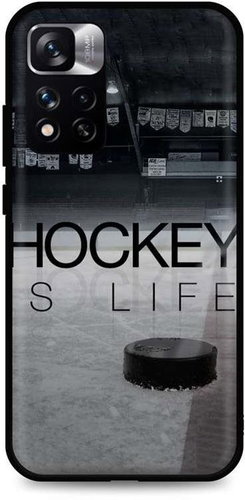 TopQ Xiaomi Redmi Note 11 Pro Silicone Hockey Is Life 67931 - Phone Cover - Main image