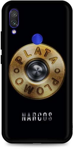 TopQ DARK Xiaomi Redmi Note 7 Silicone Plata O Plomo 67899 - Phone Cover - Main image