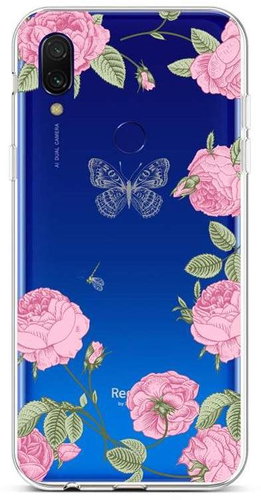 TopQ Xiaomi Redmi Note 7 Silicone Peonies 67902 - Phone Cover - Main image