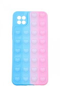 TopQ Heart Pop It Samsung A22 5G Silicone Blue-Pink 67966 - Phone Cover