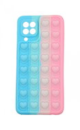 TopQ Heart Pop It Samsung A22 Silicone Blue-Pink 67965 - Phone Cover