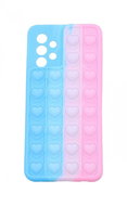 TopQ Heart Pop It Samsung A32 Silicone Blue-Pink 67962 - Phone Cover