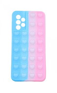 TopQ Heart Pop It Samsung A32 5G Silicone Blue-Pink 67937 - Phone Cover