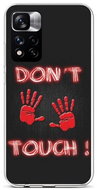 TopQ Xiaomi Redmi Note 11 Pro Silicone Don't Touch Red 68067 - Phone Cover