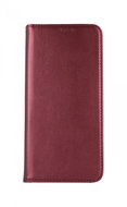 TopQ Samsung A12 Smart Magnetic Wallet Phone Case, Burgundy 68491 - Phone Case