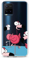 TopQ Vivo Y21s Silicone Cartoon Flamingos 68457 - Phone Cover