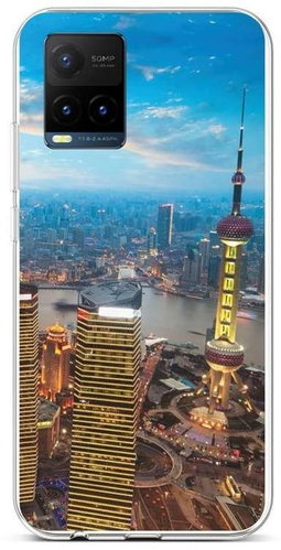TopQ Vivo Y21s Silicone City 68417 - Phone Cover - Main image