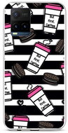 TopQ Vivo Y21s Silicone Coffee 68416 - Phone Cover