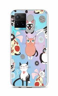 TopQ Vivo Y33s Silicone Cats 2 68133 - Phone Cover