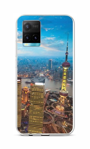 TopQ Vivo Y33s Silicone City 68124 - Phone Cover - Main image