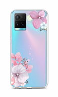 TopQ Vivo Y33s Silicone Violet Blossom 68107 - Phone Cover