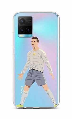 TopQ Vivo Y33s Silicone Footballer 68077 - Phone Cover - Main image