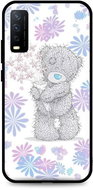 TopQ Vivo Y11s Silicone Floral Teddy 66782 - Phone Cover