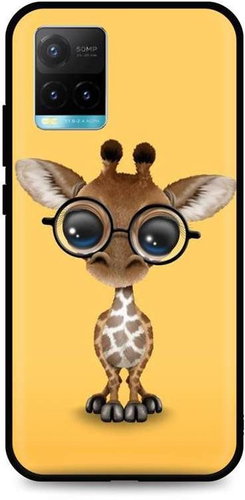 TopQ Vivo Y33s Silicone Cute Giraffe 68166 - Phone Cover - Main image
