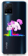 TopQ Vivo Y21s Silicone Rainbow Splash 68459 - Phone Cover