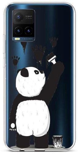 TopQ Vivo Y21s Silicone Rebel Panda 68408 - Phone Cover - Main image