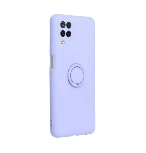 TopQ RING Samsung A12 Silicone Purple 68493 - Phone Cover - Main image