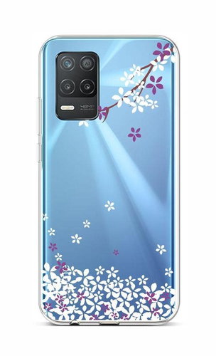 TopQ Realme 8 5G Silicone Sakura Blossoms 66410 - Phone Cover - Main image