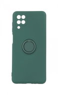 Forcell RING Samsung A12 Silicone Dark Green 68562 - Phone Cover