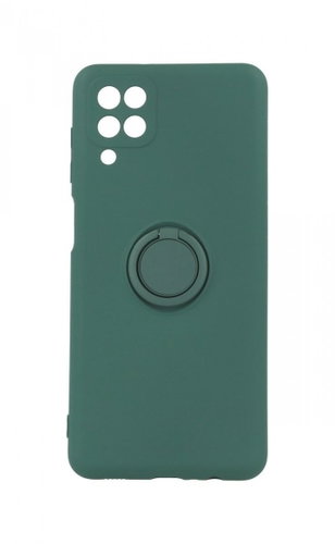 Forcell RING Samsung A12 Silicone Dark Green 68562 - Phone Cover - Main image