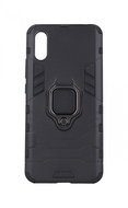 TopQ Xiaomi Redmi 9A Durable Black with Ring 67790 - Phone Cover