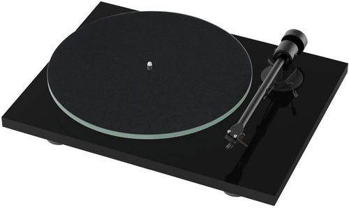 Pro-Ject T1 EVO PHONO + OM10 - piano černá - Gramofon - Hlavní obrázek