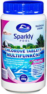 Sparkly POOL Chlorine pool tablets 5in1 multifunctional 200g 1 kg - Pool Chemicals
