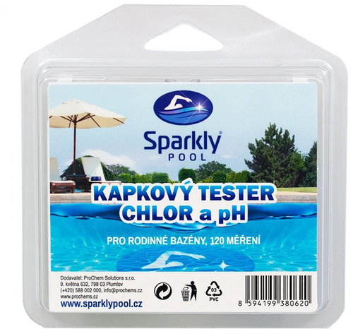 Sparkly POOL Pool water drop tester - chlorine and pH - PH Tester - Main image