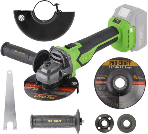 PROCRAFT PGA22 125mm Cordless Angle Grinder (Battery Not Included) - Angle Grinder  - Main image