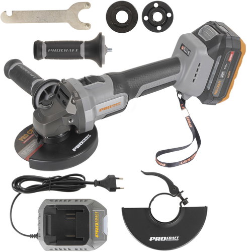 PROCRAFT Industrial Cordless Angle Grinder 125mm AG125A, Case (1×4Ah) - Angle Grinder  - Main image