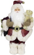 Dům Vánoc Santa s taškou a medvídkem 30 cm - Vánoční dekorace