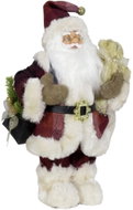 Dům Vánoc Santa s taškou a medvídkem 45 cm - Vánoční dekorace