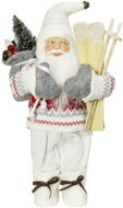 Dům Vánoc Santa bílý 30 cm - Vánoční dekorace