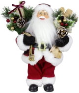 Dům Vánoc Santa s lyžemi a dárky 45 cm - Vánoční dekorace