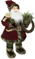 Dům Vánoc Santa s věncem 45 cm - Vánoční dekorace