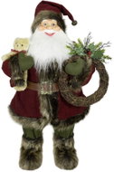 Dům Vánoc Santa s věncem 60 cm - Vánoční dekorace