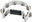 Crescent Tambourine, White