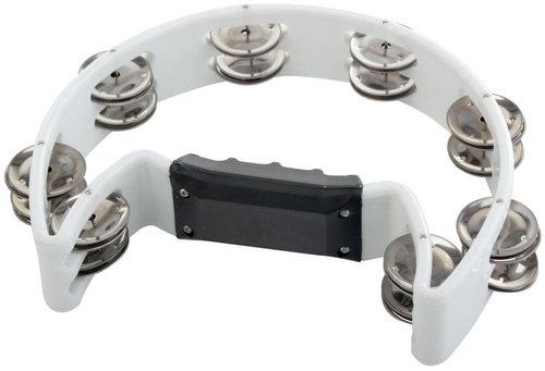 Proline Crescent Tambourine, White - Percussion - Main image