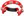 Crescent Tambourine Red