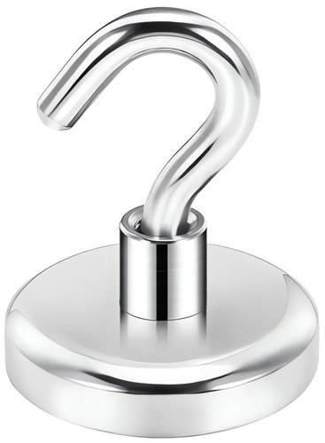 Pronett Strong neodymium magnet with hook, load capacity 38 kg - Magnet - Main image