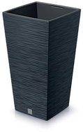 PROSPERPLAST Květináč Furu Square 20 cm antracit - Květináč