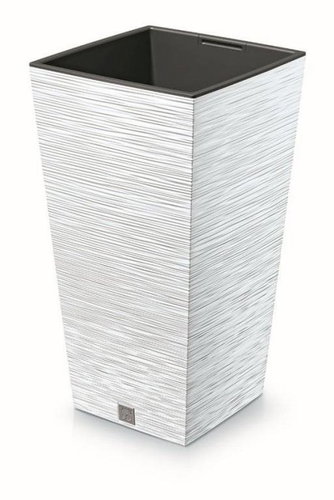 PROSPERPLAST Květináč Furu Square 20 cm bílý - Květináč - Main image