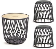 PROSPERPLAST Set univerzálních košů UNIQUBO 2+1 antracit - Storage Basket