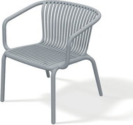 Prosperplast Garden armchair with arms Brene, grey - Garden Armchair
