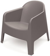 Prosperplast Garden armchair with arms Milane, earthy brown - Garden Armchair